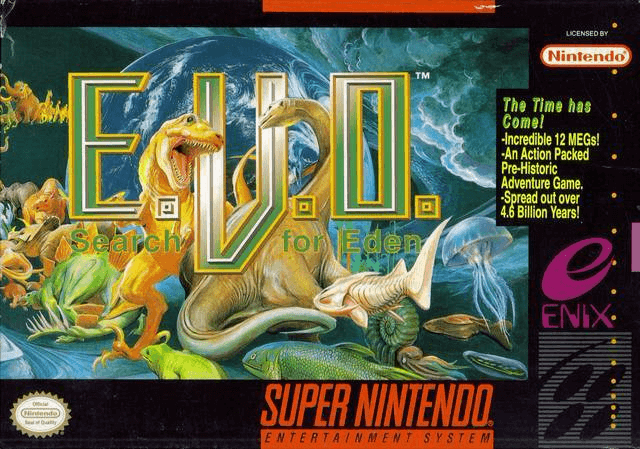 EVO the Search for Eden box art for Super Nintendo